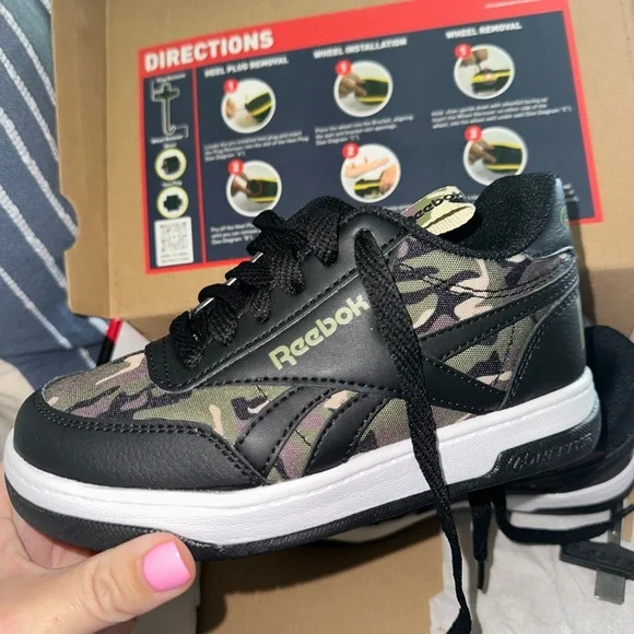 Shoes Reebok Heelys Camoblack Youth Size 13c Poshmark